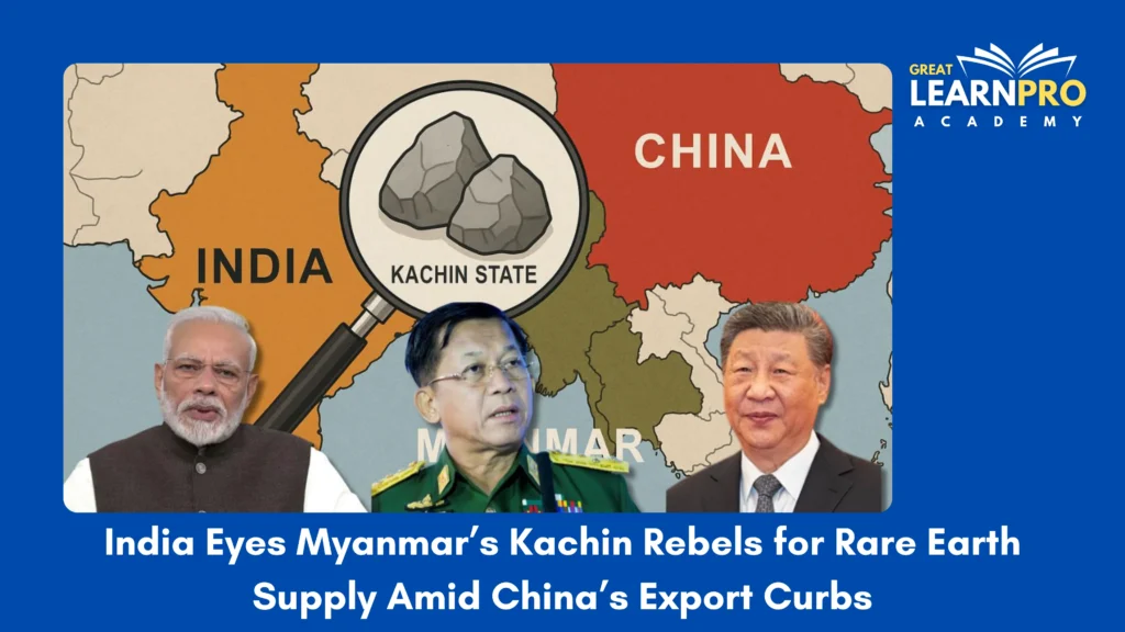 India Eyes Myanmar’s Kachin Rebels for Rare Earth Supply Amid China’s Export Curbs