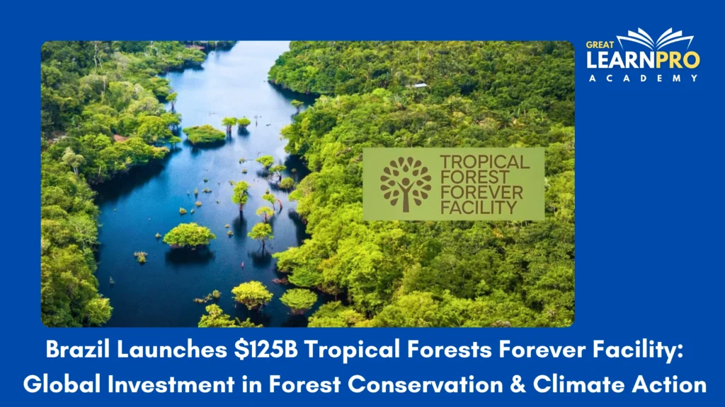Brazil Launches $125B Tropical Forests Forever Facility
