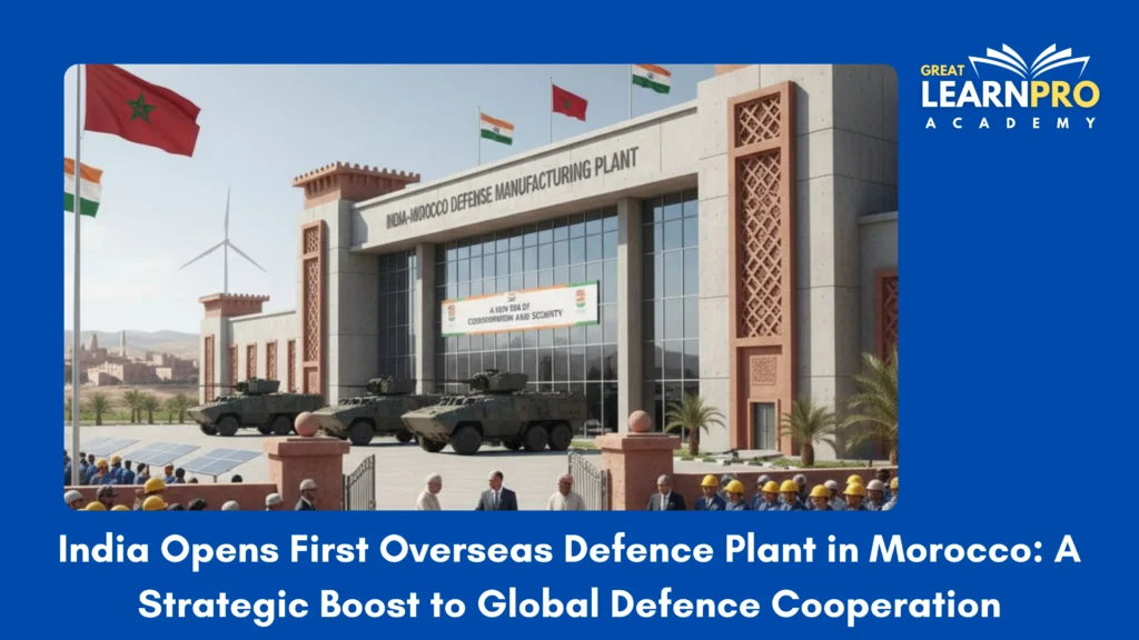 India Opens First Overseas Defence Plant in Morocco: A Strategic Boost to Global Defence Cooperation