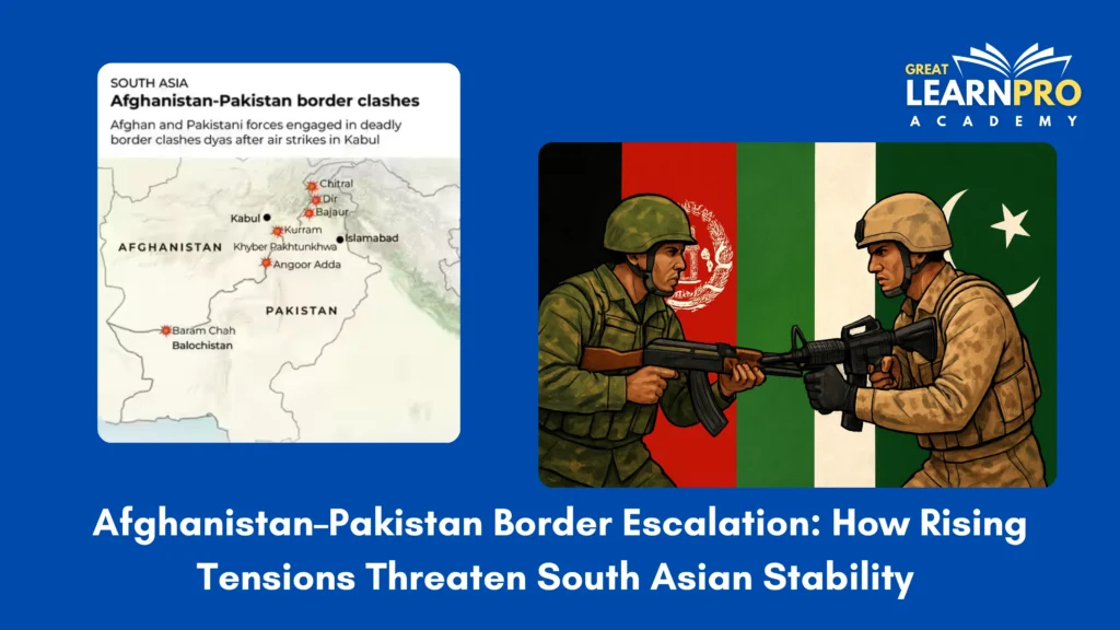 Afghanistan–Pakistan Border Escalation: How Rising Tensions Threaten South Asian Stability and India’s Strategic Interests